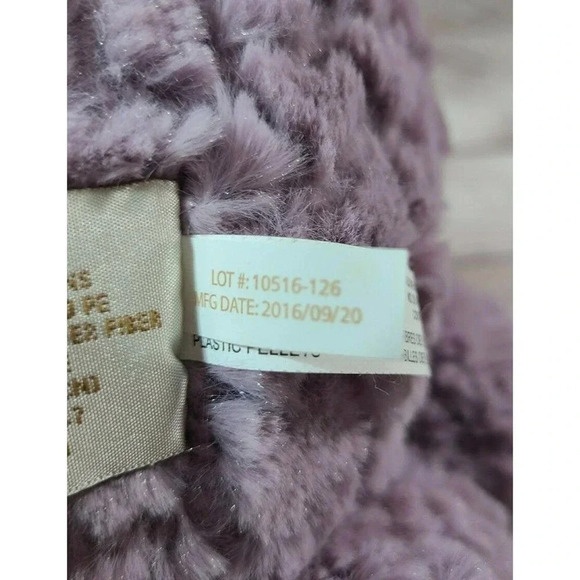 Demdaco Nat & Jules Plush Mellow Fellows Minky Hippo Stuffed Animal Livia Purple - Picture 5 of 5